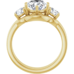 This Oval Lab Diamond Engagement Ring Set is crafted from high-quality 14K yellow gold, featuring a solid construction and polished finish for a luxurious look and lasting durability. Its closed-back ring design ensures comfort while maintaining a timeless aesthetic. The ring weighs 5.00 grams, with a standard weight that balances elegance and practicality.