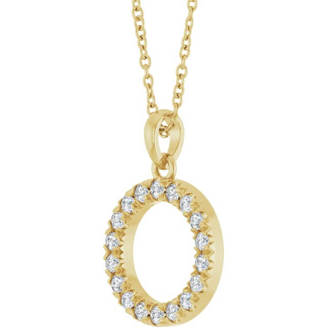 This customizable 14K lab-grown diamond circle pendant necklace is crafted from premium gold or platinum. Eco-friendly, elegant, and perfect for engagements, anniversaries, or any special occasion.