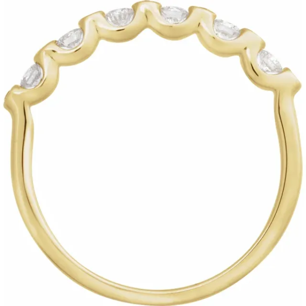 Elegant 18K Gold Lab Diamond Half Eternity Ring. Designed for small batch custom orders with one-piece MOQ, this ring blends timeless beauty with exceptional craftsmanship. Perfect as a wedding band or custom engagement piece."